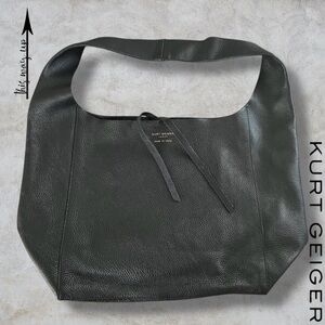 KURT GEIGER Authentic Black Leather Shoulder Bag